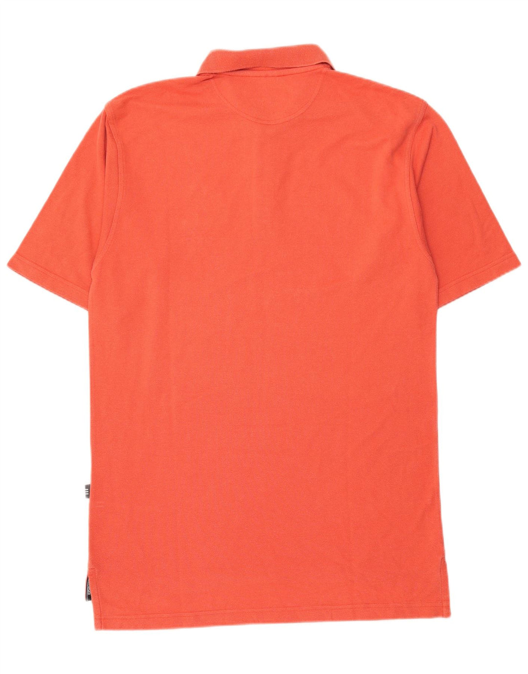 ADIDAS Mens Polo Shirt UK 38/40 Medium Orange Cotton
