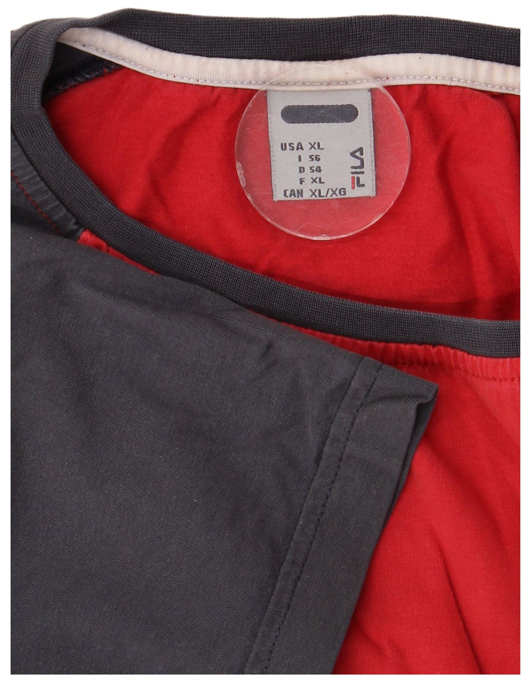 T-shirt grafica da uomo Fila Top XL rosso color block