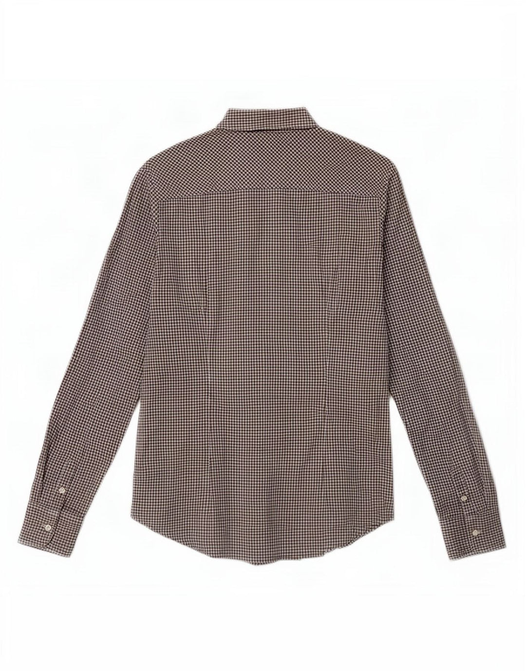 Camicia elasticizzata da donna Tommy Hilfiger US 10 Large in cotone a quadretti nero