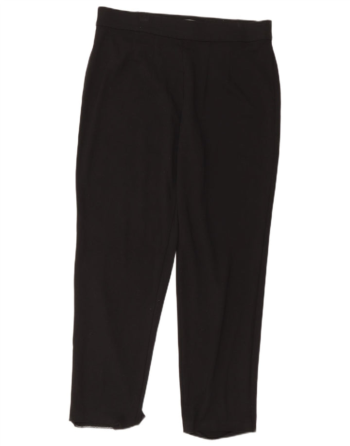 Pantaloni casual regolari da donna Marks & Spencer UK 16 Large W34 L29 Neri