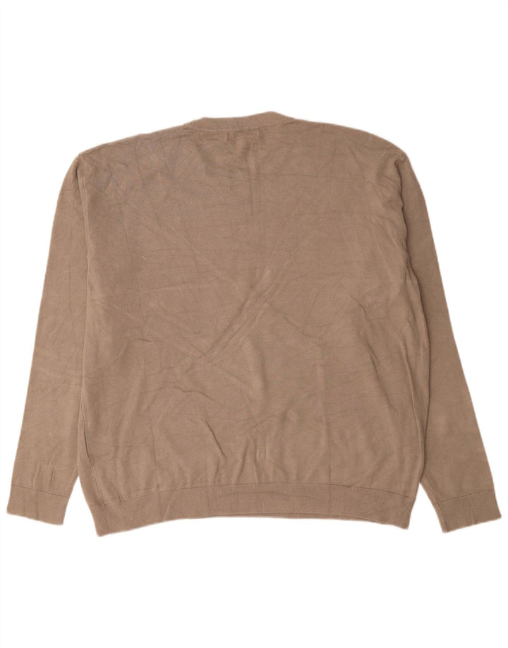 Maglione Zara da uomo girocollo XL in viscosa grigia