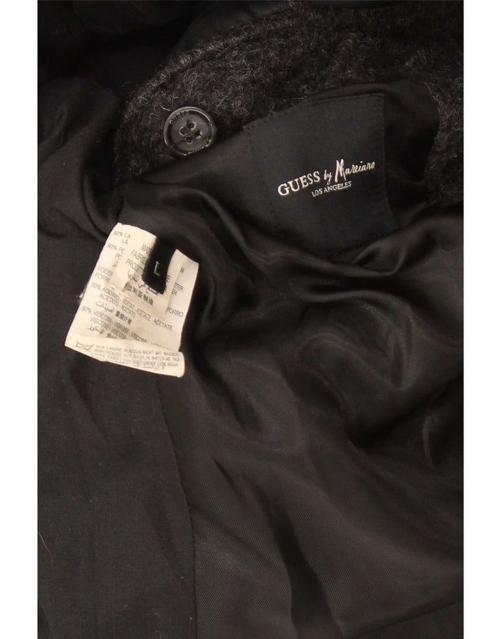 Cappotto da uomo Guess UK 40 Large in lana grigia