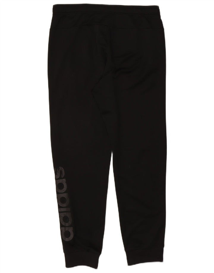 Pantaloni da tuta con grafica Adidas da uomo, pantaloni da jogging, grandi, in poliestere nero