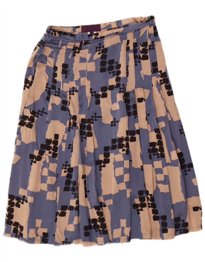 Set gonna 2 pezzi da donna LES COPAINS IT 42 medio W28 seta geometrica blu