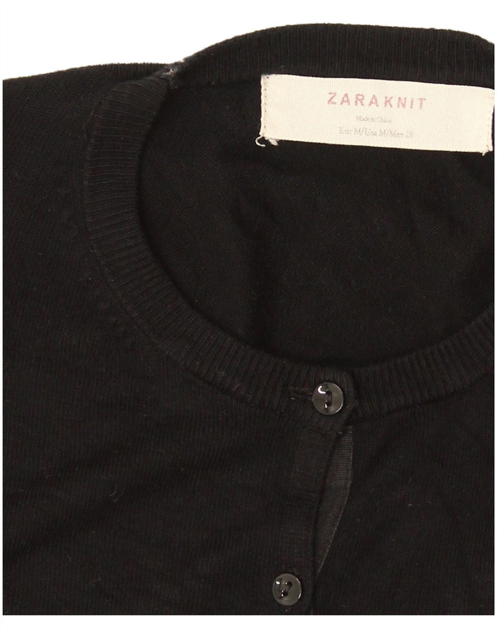 Maglione cardigan da donna Zara UK 12 medio nero