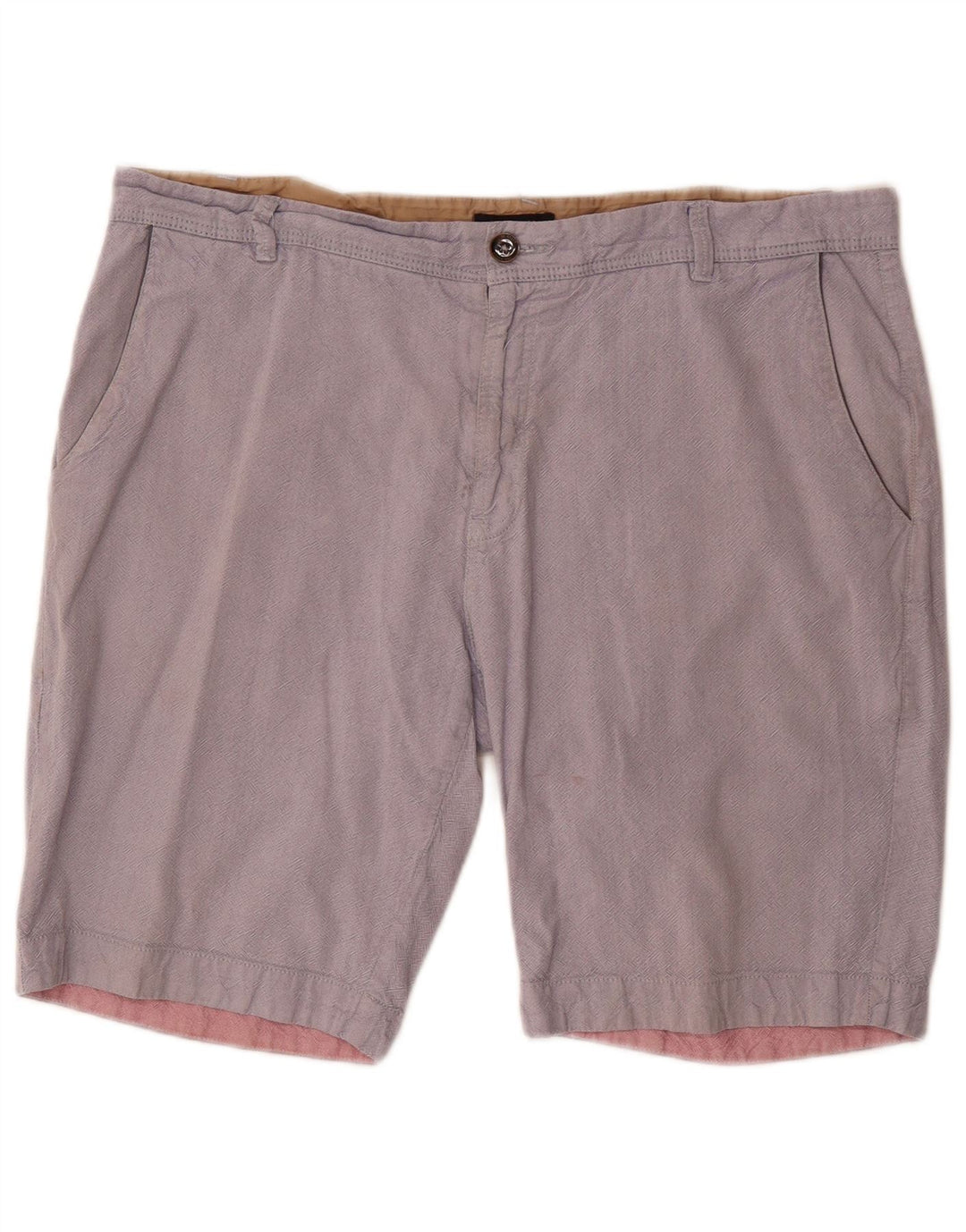 Pantaloncini chino da uomo Ted Baker W38 XL cotone grigio