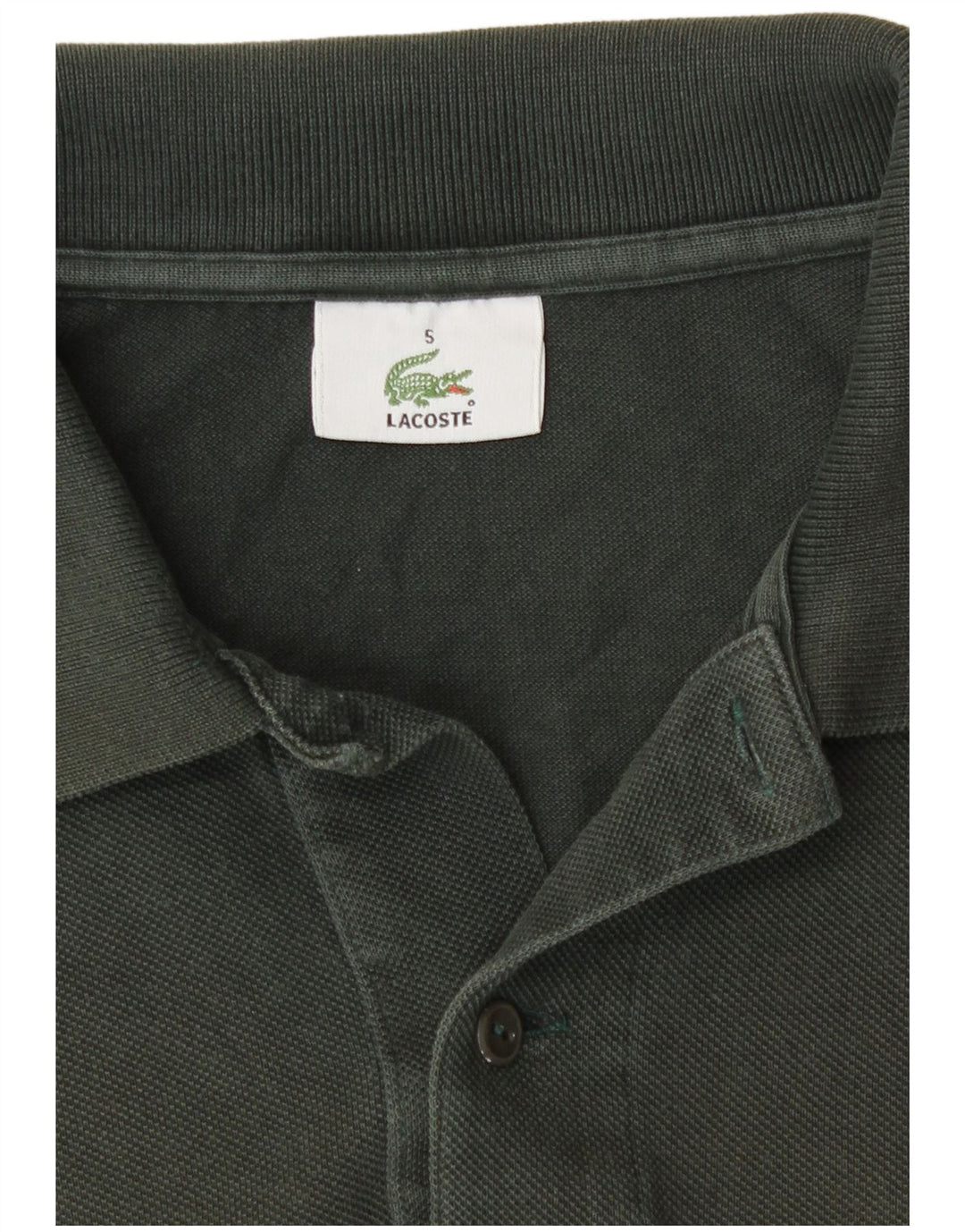 Polo Lacoste da uomo US 5 Large in cotone verde