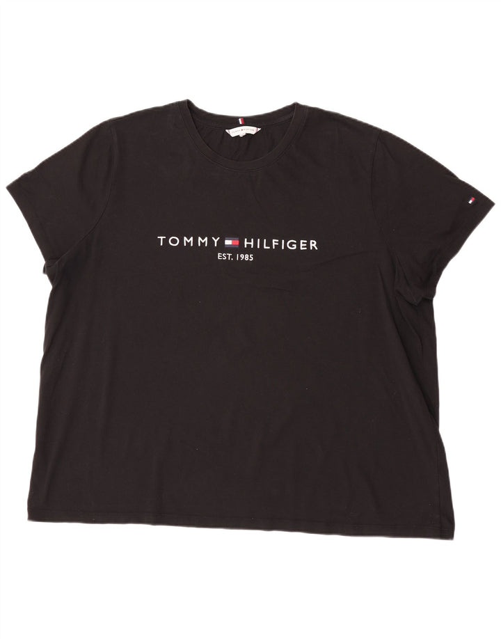 Maglietta grafica da uomo Tommy Hilfiger Top XL Nera