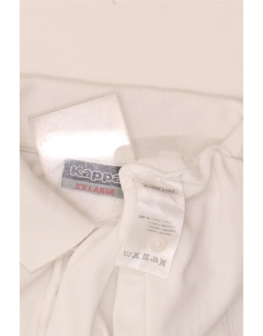 Polo da uomo KAPPA 2XL cotone bianco