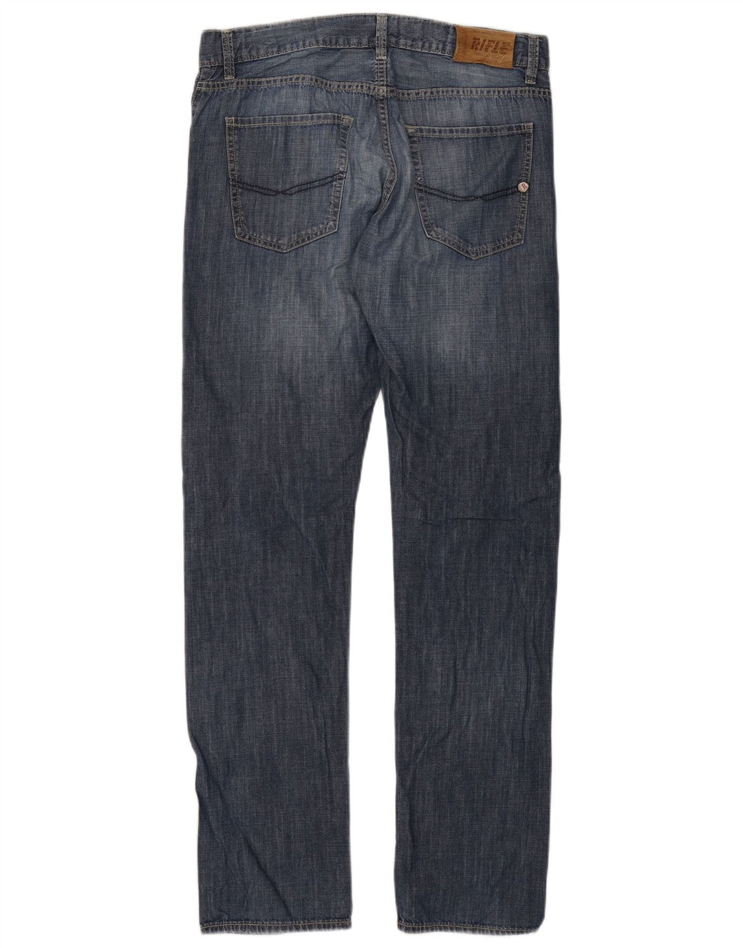 Jeans dritti da uomo Rifle IT 48 medio W34 L34 cotone blu