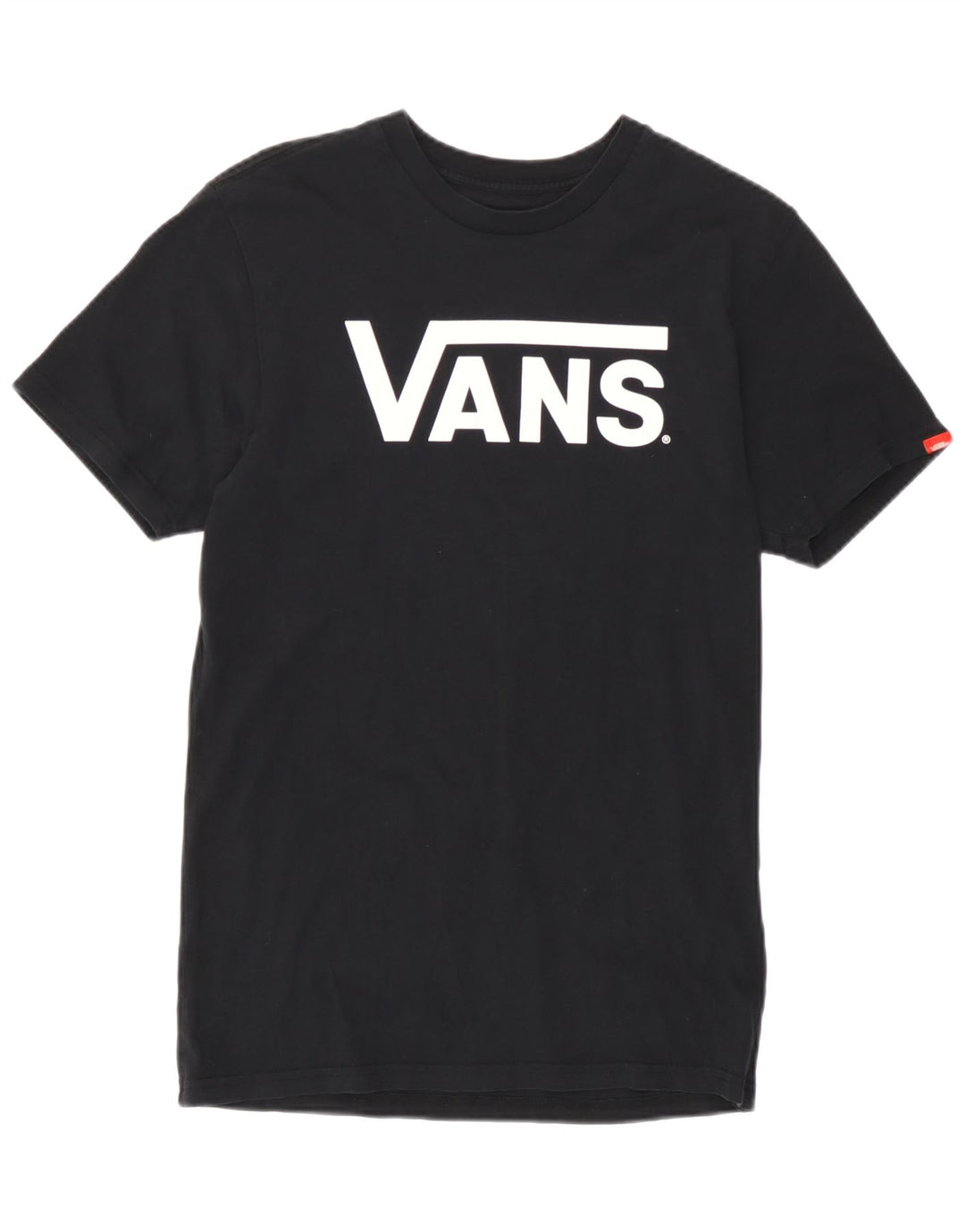 T-shirt grafica classica da uomo Vans, piccola, in cotone nero