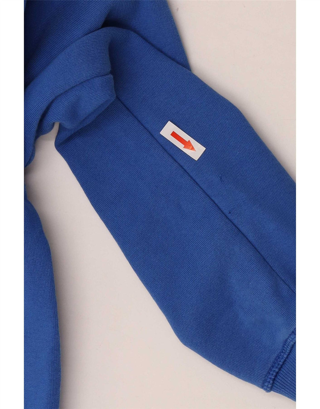 Maglione con cappuccio e zip grafica da uomo Napapijri in cotone blu medio