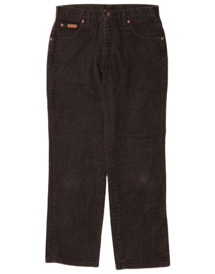 Jeans dritti da uomo Wrangler Texas W32 L30 cotone nero