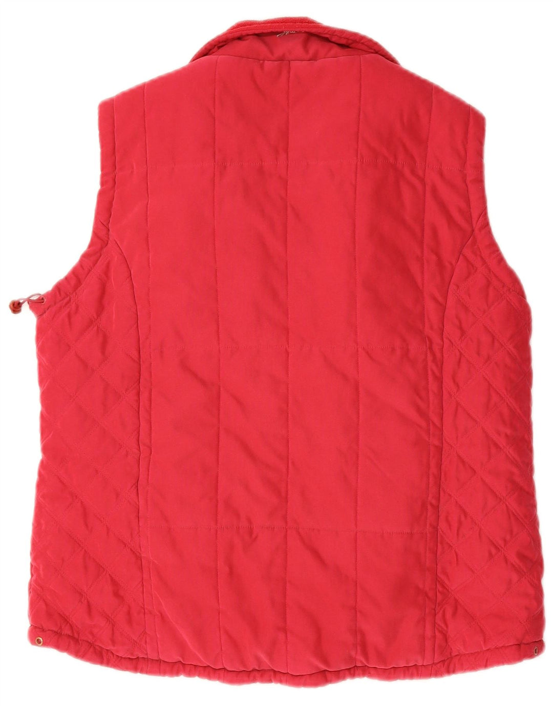 JOULES Womens Quilted Gilet UK 16 Large  Red Polyester