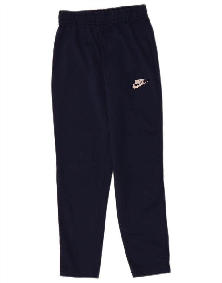 Pantaloni della tuta da ragazzo Nike 8-9 anni Small Blu Navy Poliestere