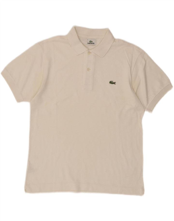 LACOSTE Mens Polo Shirt Size 3 Small White Cotton Vintage Lacoste and Second-Hand Lacoste from Messina Hembry 