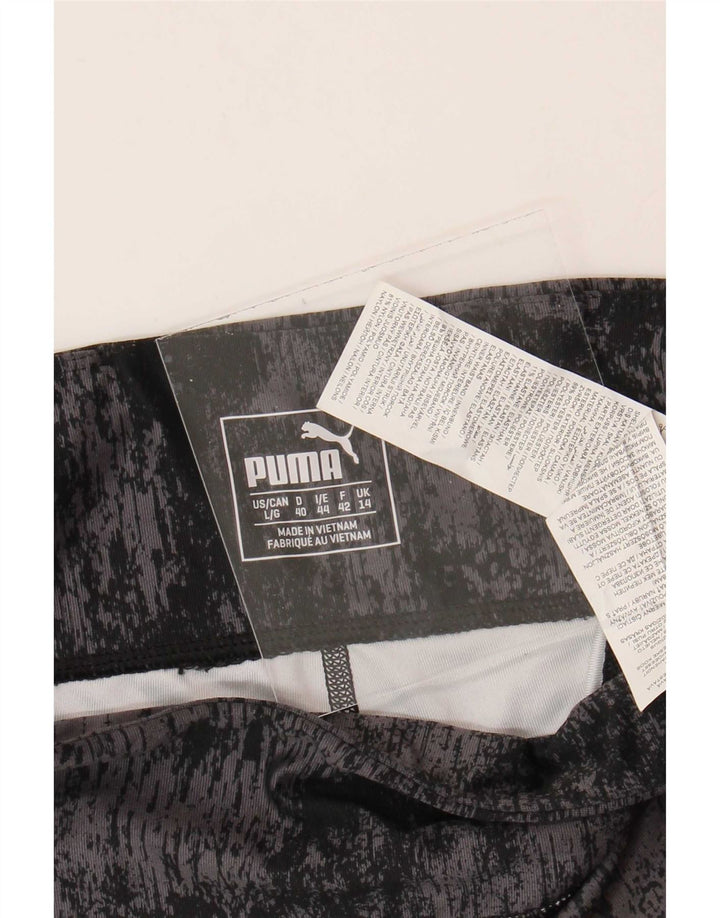 Leggings da donna Puma UK 14 Large Nero Tie Dye Poliestere