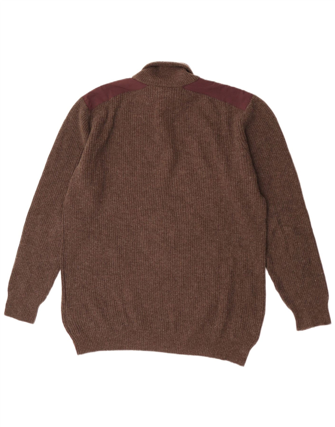 Maglione Kappa da uomo con collo a bottoni 2XL Lana color block marrone