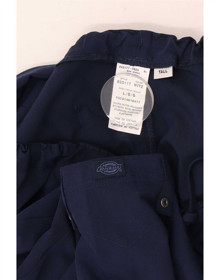 Dickies Pantaloni cargo dritti da donna grandi W34 L33 poliestere blu navy