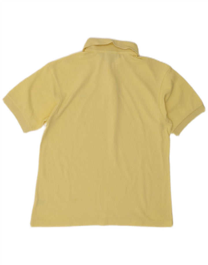 LACOSTE Boys Polo Shirt 13-14 Years Yellow Cotton