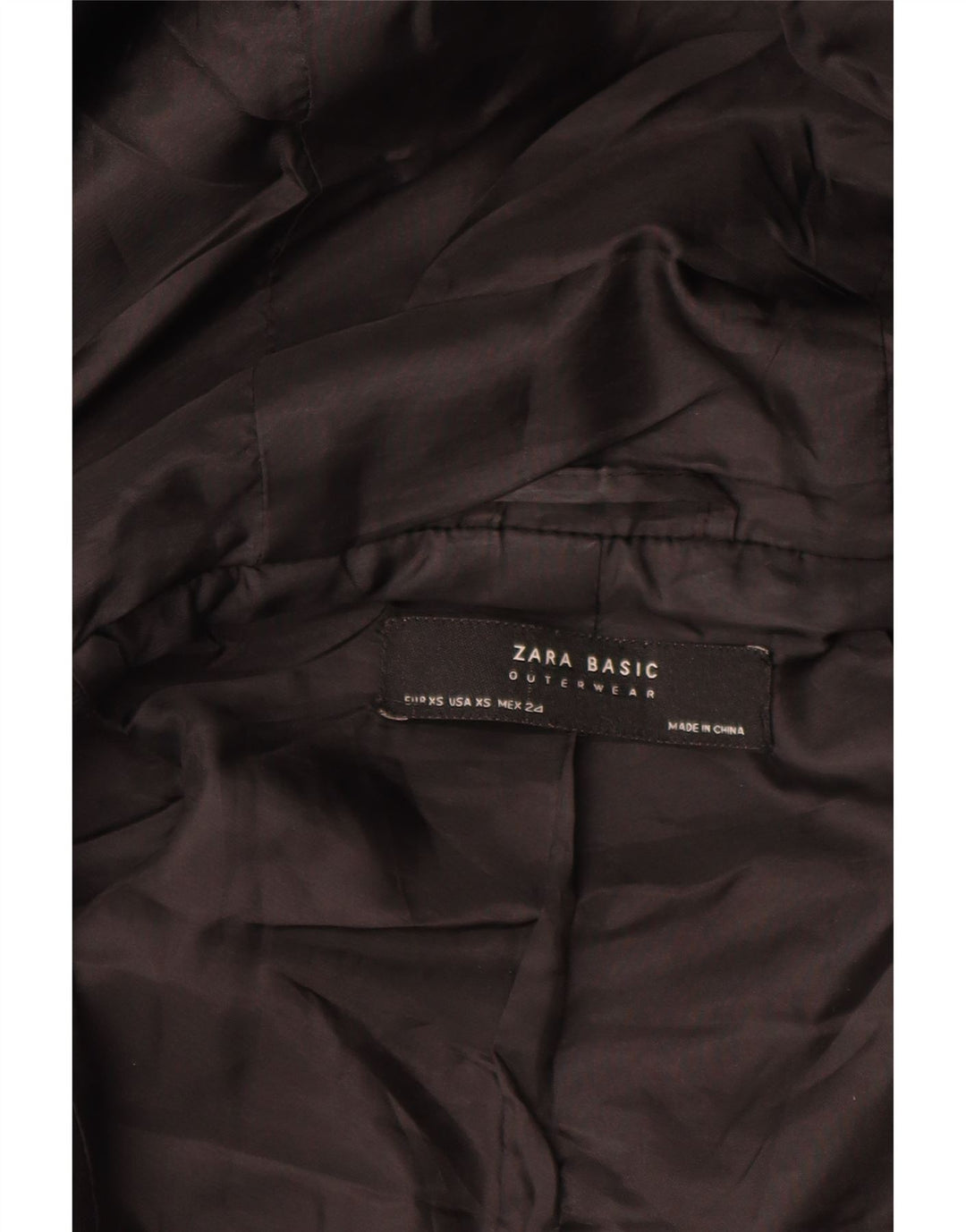 Giubbotto bomber oversize con cappuccio da donna Zara UK 6 XS nero