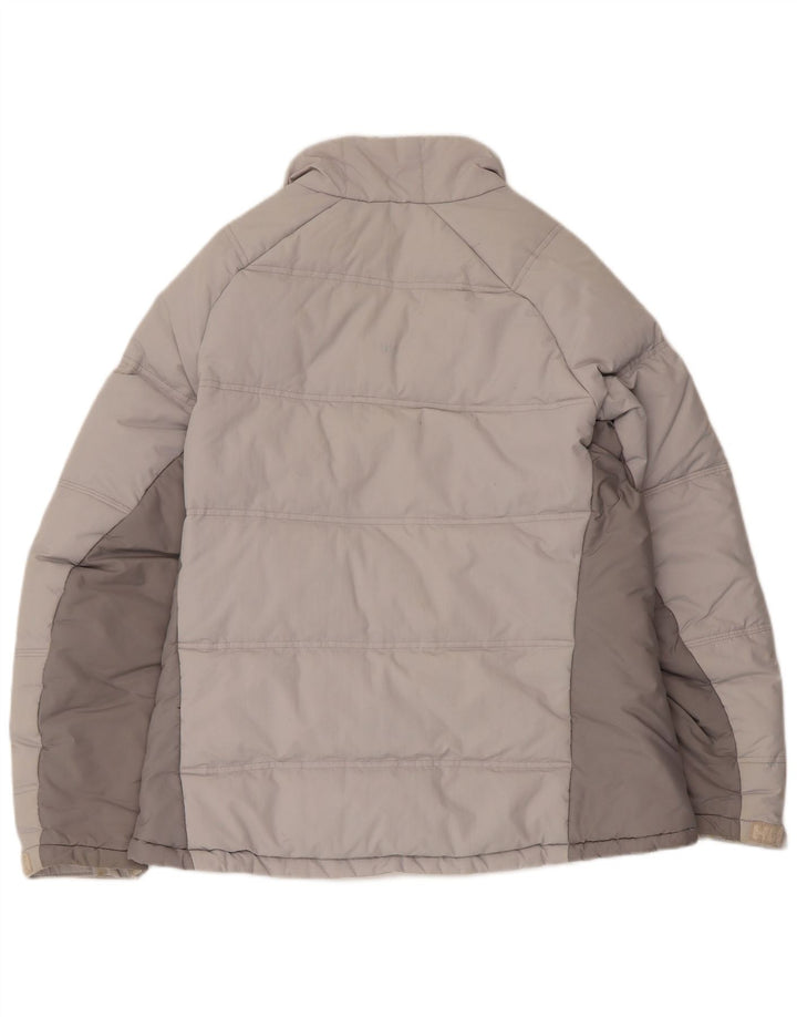 Giacca imbottita da donna Helly Hansen UK 16 Large in nylon color block grigio