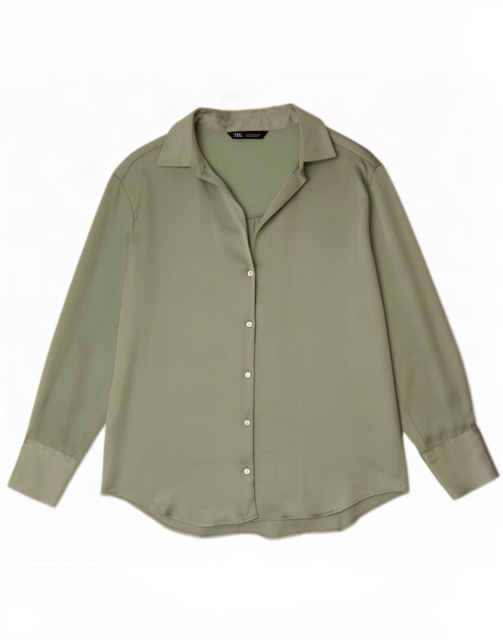 Camicetta da donna Zara UK 14 verde medio