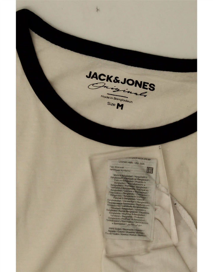 T-shirt da uomo Jack & Jones Top in cotone bianco medio