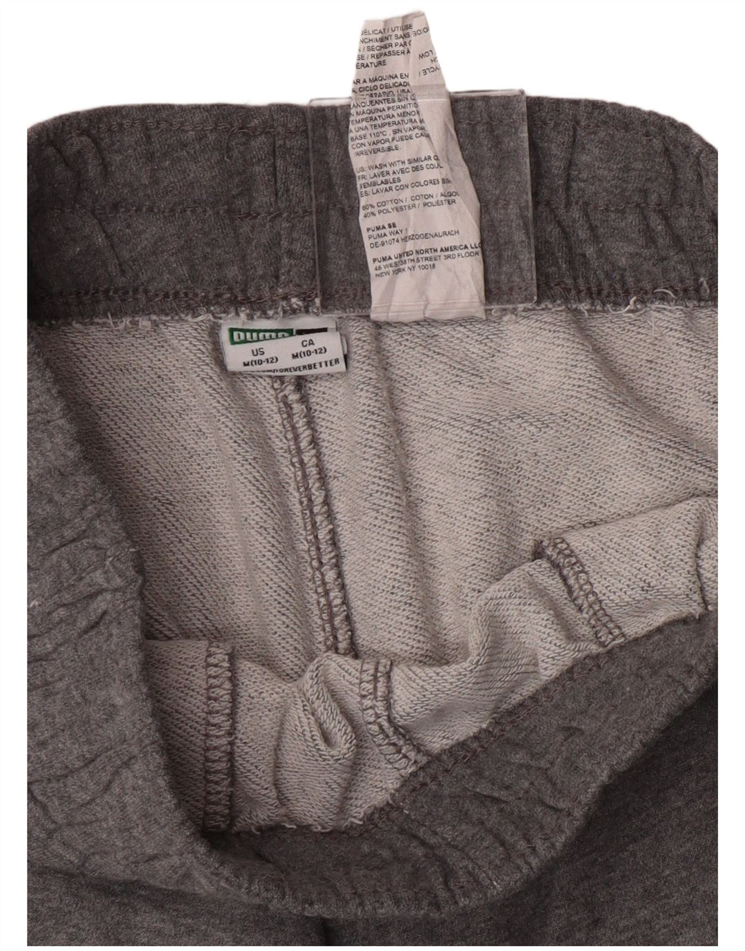 Pantaloni da tuta da ragazzo Puma Joggers 10-11 anni Cotone grigio medio