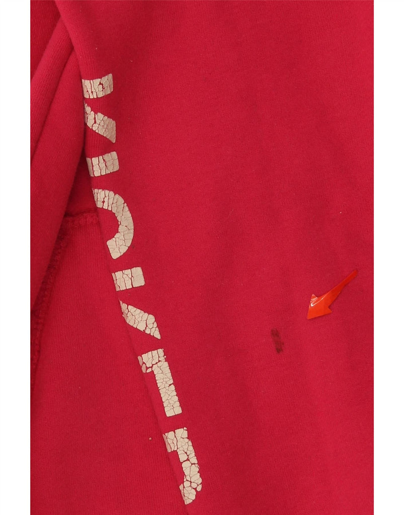 KICKERS Womens Graphic Hoodie Jumper UK 14 Large Pink Vintage Kickers and Second-Hand Kickers from Messina Hembry 