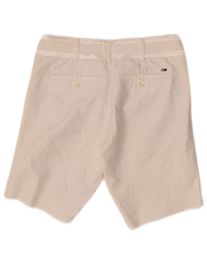 Pantaloncini chino da donna Tommy Hilfiger W30 cotone bianco medio