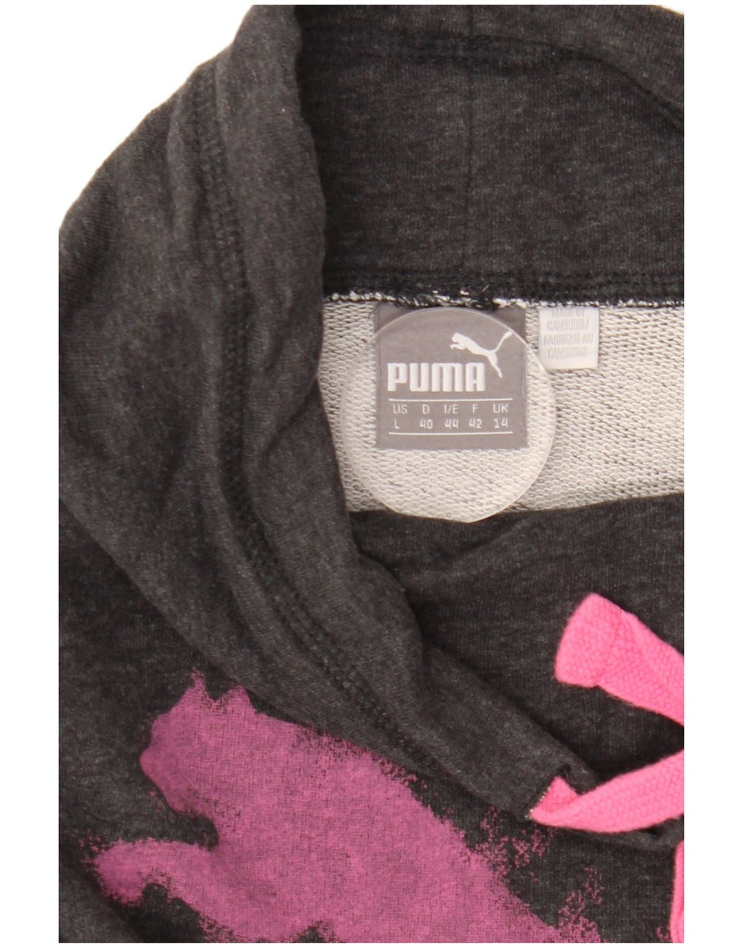 Felpa con grafica PUMA da donna UK 14 Large Grigia