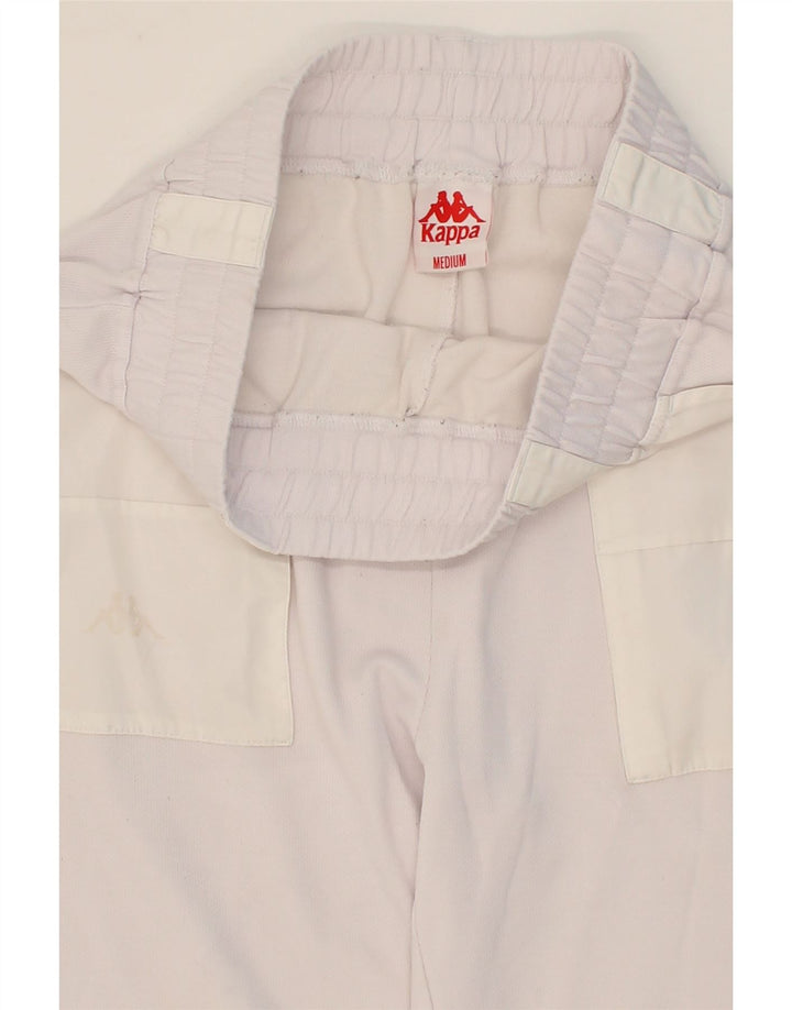 KAPPA Womens Tracksuit Trousers Joggers UK 14 Medium Off White Vintage Kappa and Second-Hand Kappa from Messina Hembry 