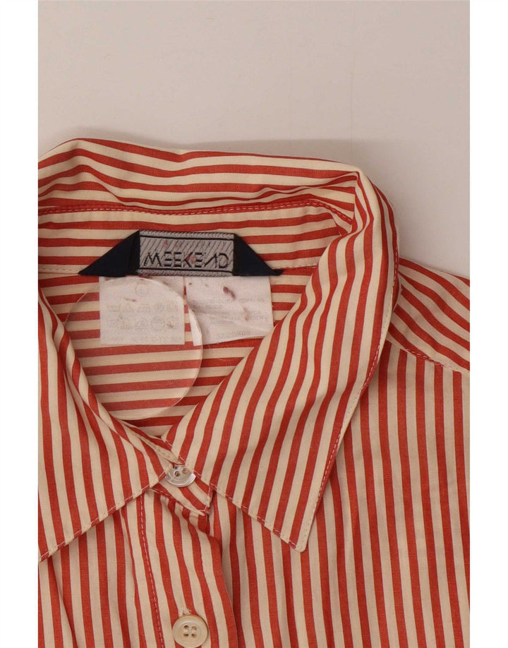 Camicia weekend da donna Max Mara UK 16 Cotone gessato rosso grande