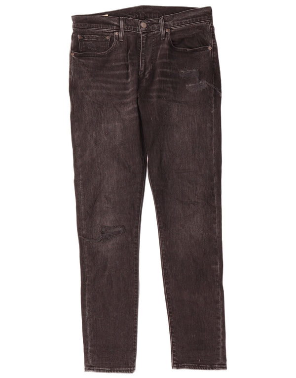 Levi's Uomo 512 Jeans affusolati slim effetto consumato W32 L32 cotone grigio