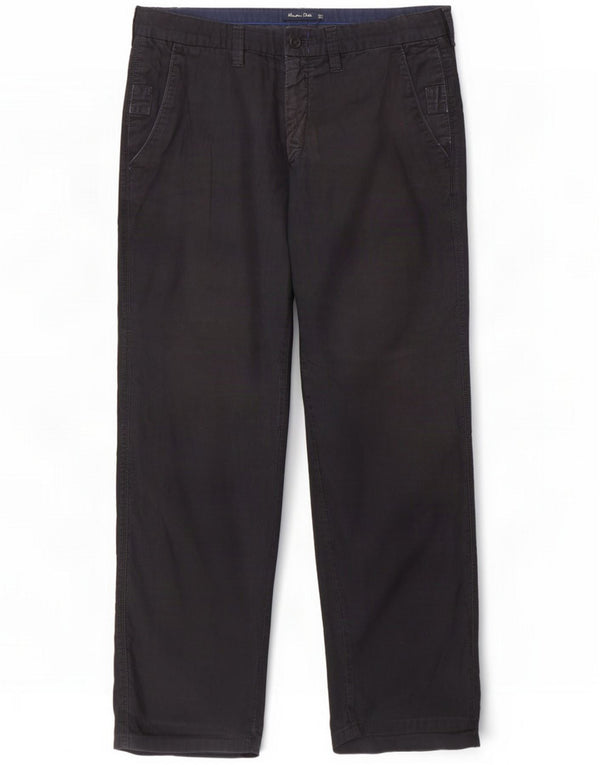 Pantaloni chino da uomo Massimo Dutti EU 44 Large W34 L30 Gessato blu navy