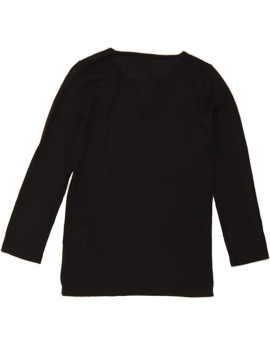 TOPSHOP Womens Top 3/4 Sleeve UK 8 Small Black Vintage Topshop and Second-Hand Topshop from Messina Hembry 