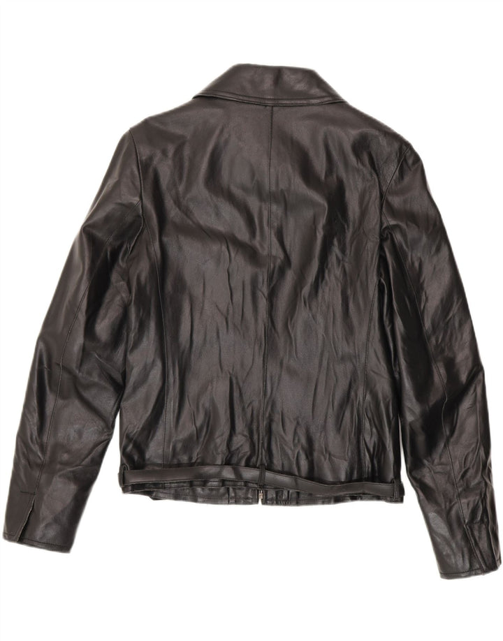 Giacca in Pelle Uomo Gallotti IT 46 Small Pelle Nera