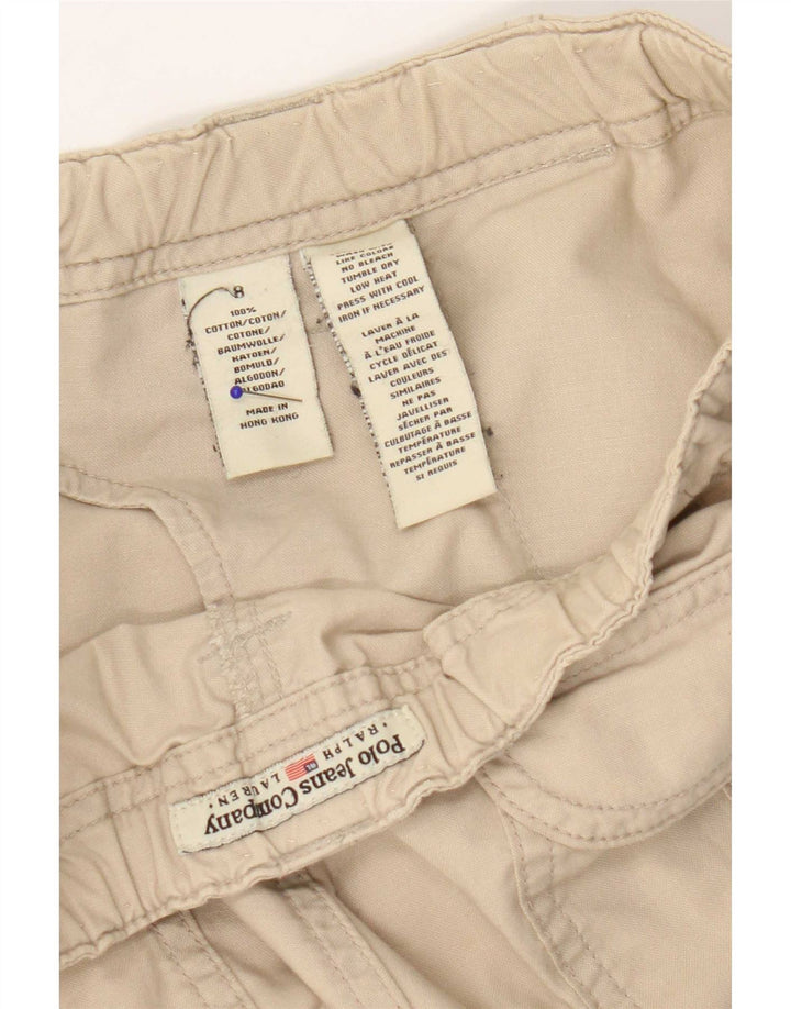 Pantaloni cargo dritti da donna Ralph Lauren US 8 medi W30 L29 Beige