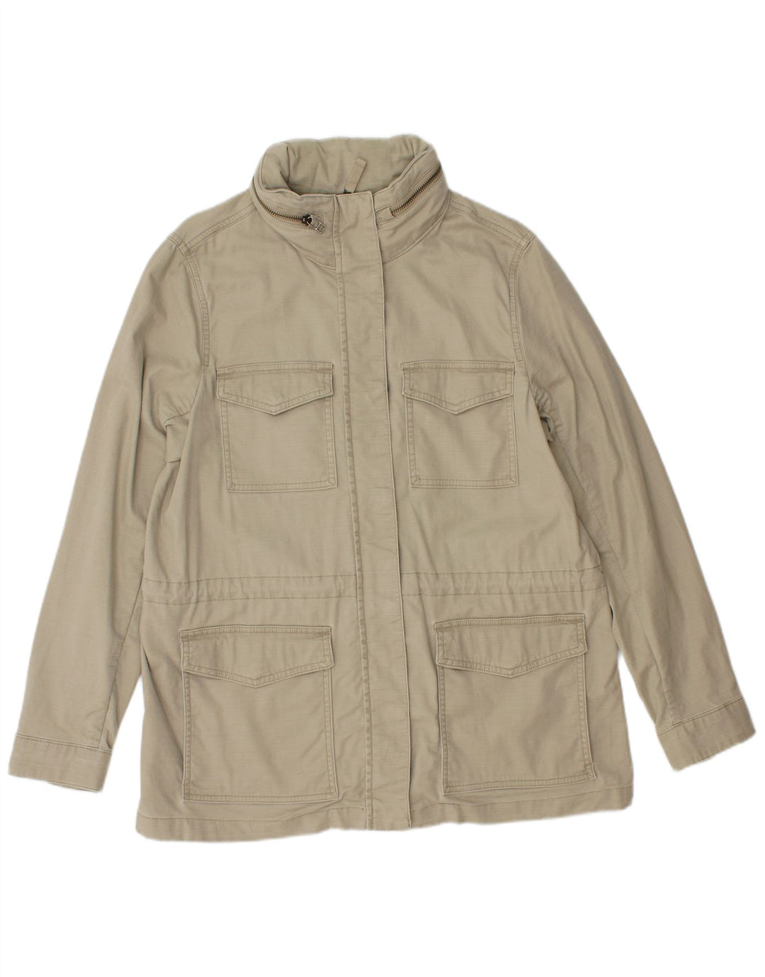 Giacca utilitaria con cappuccio da donna Lands End UK 14 Cotone verde medio