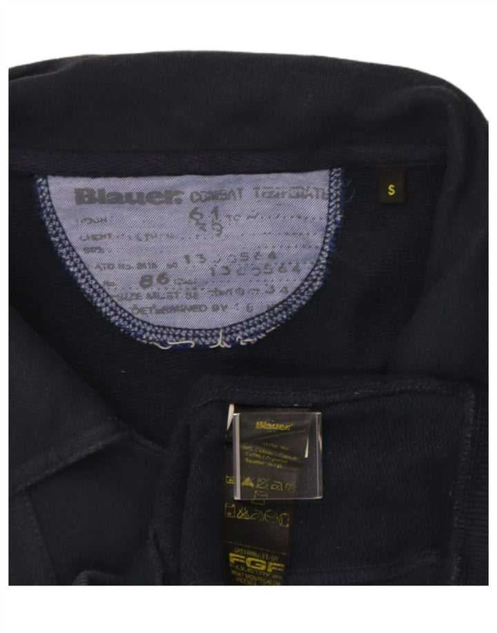 Giacca da ginnastica da donna Blauer UK 10 piccola in cotone blu navy