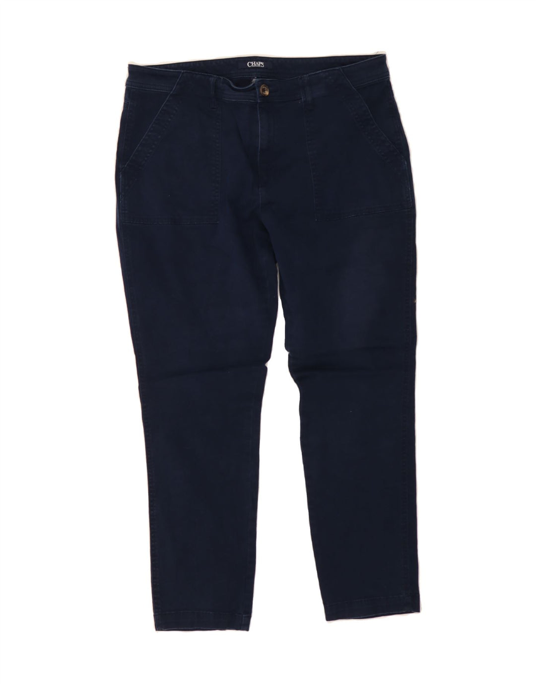 CHAPS Womens Slim Jeans US 16 2XL W36 L28 Navy Blue Cotton Vintage Chaps and Second-Hand Chaps from Messina Hembry 