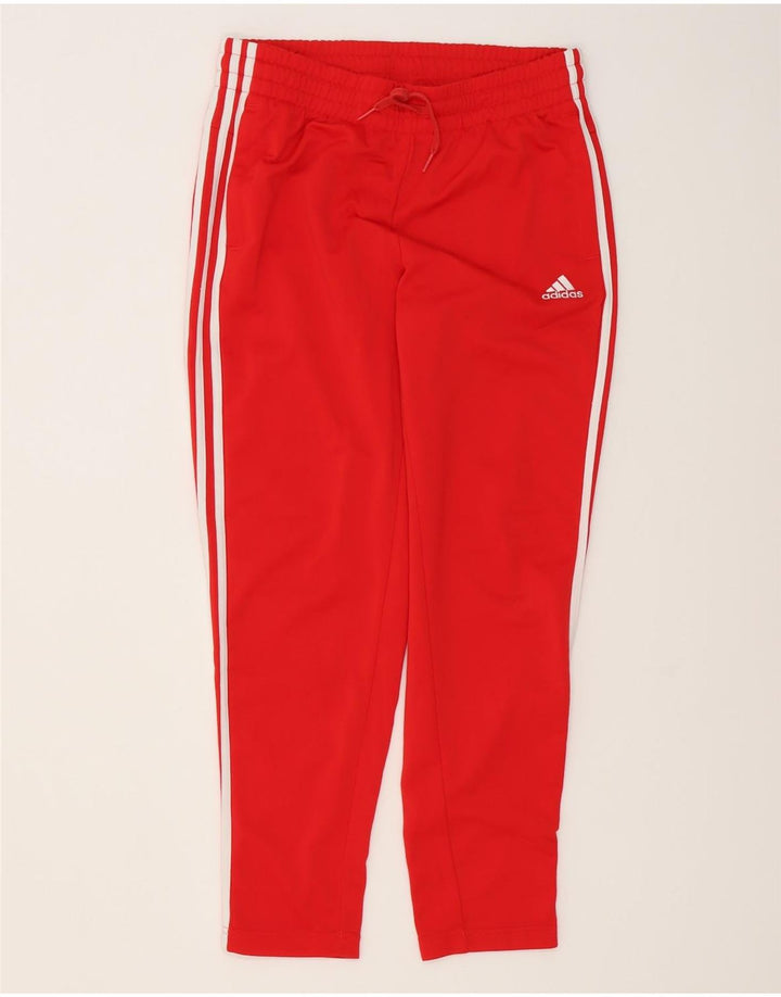 Pantaloni da tuta da donna Adidas UK 12/14 Poliestere rosso medio