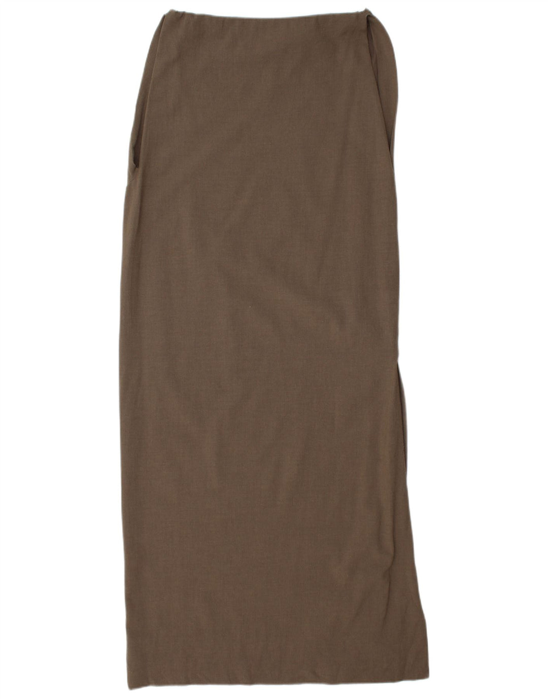ZARA Womens Strapless Dress UK 6 XS Beige Wool