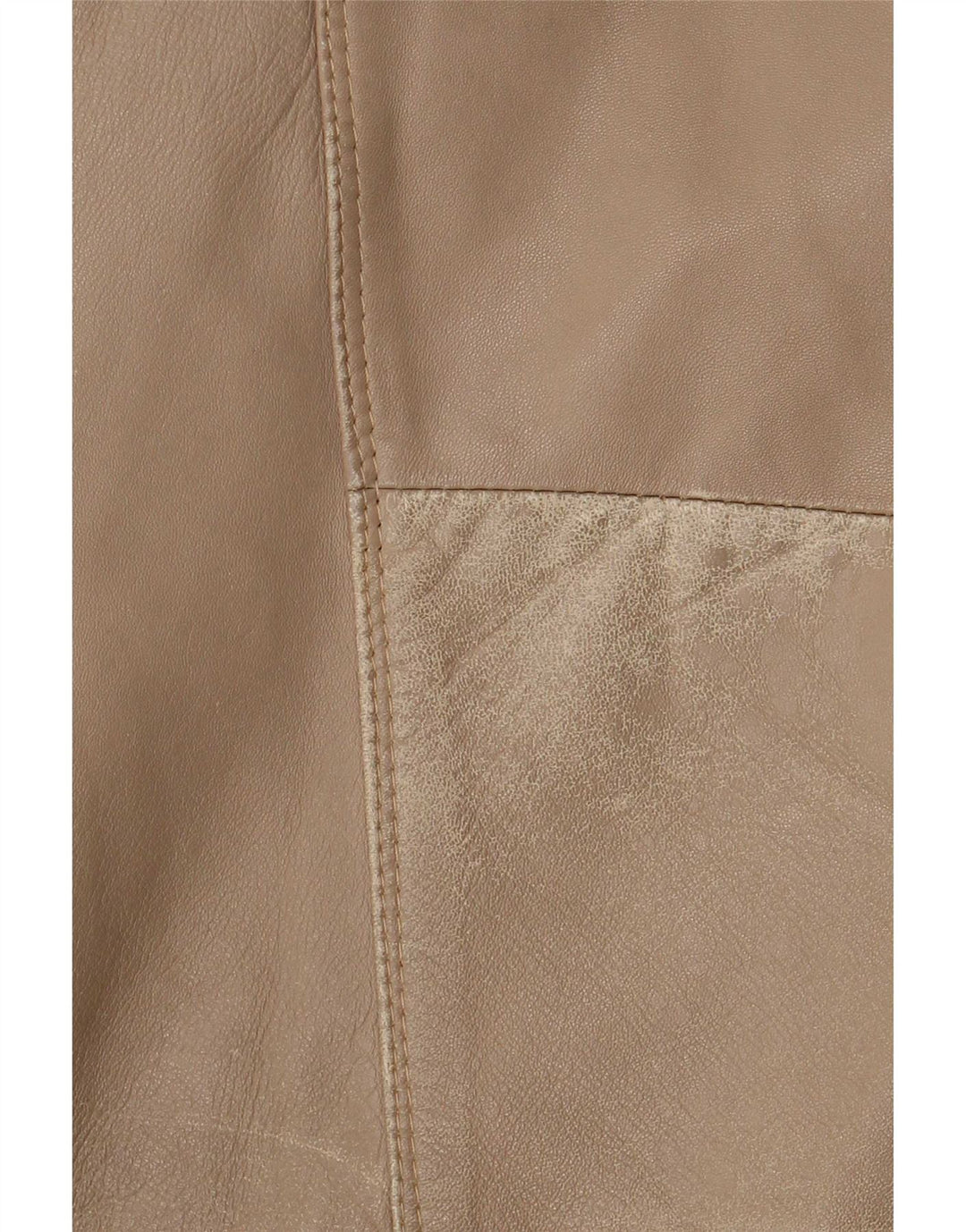 Giacca in pelle vintage da uomo UK 42 XL Beige