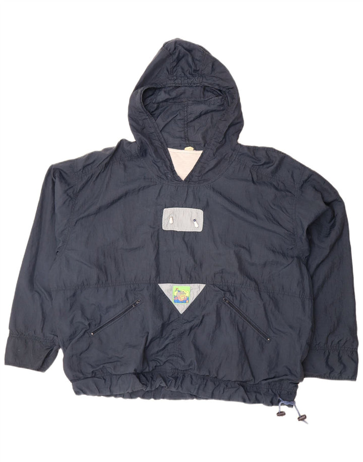 Tuta intera vintage da uomo con vestibilità ampia, vestibilità ampia, blu navy medio