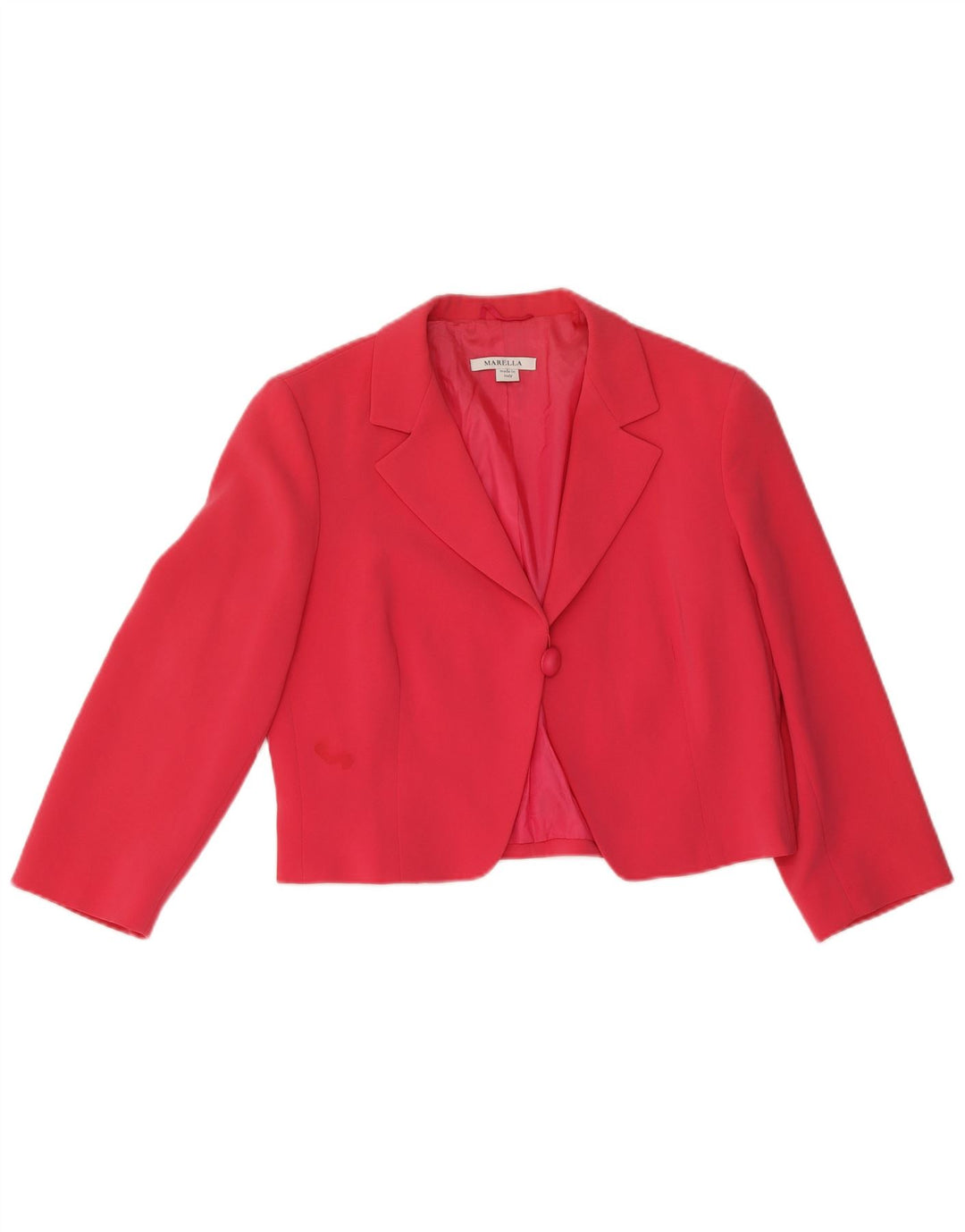 Set da donna 1 bottone 2 pezzi Marella UK 14 grande triacetato rosa