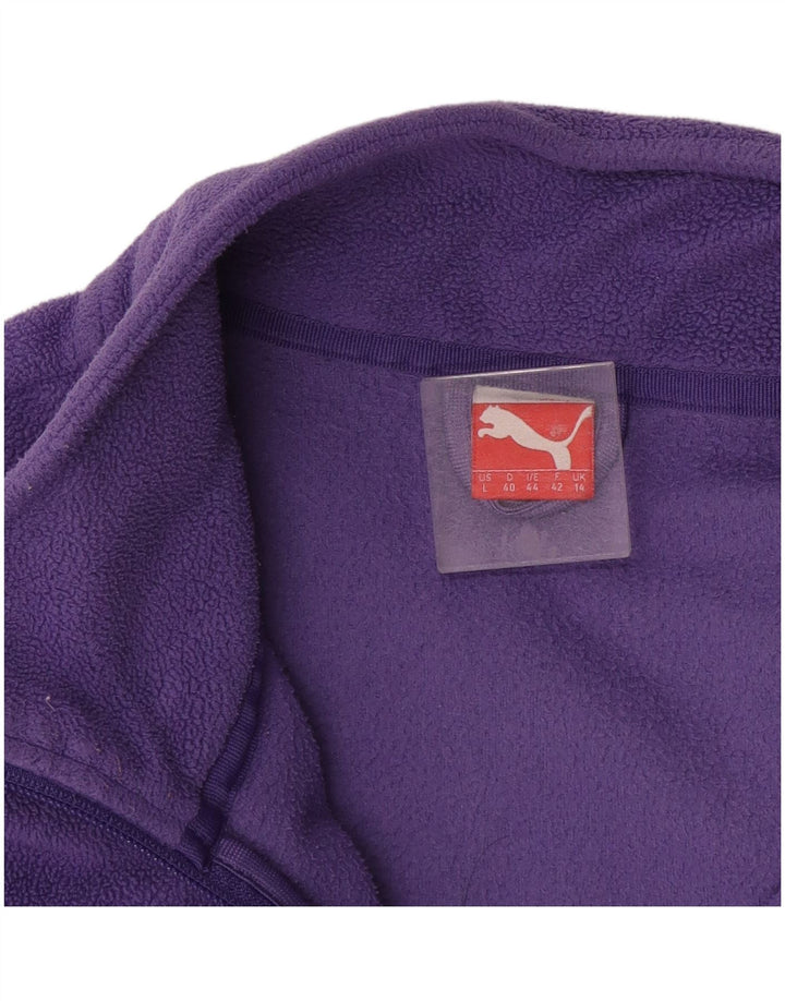 Giacca in pile da donna Puma UK 14 grande viola