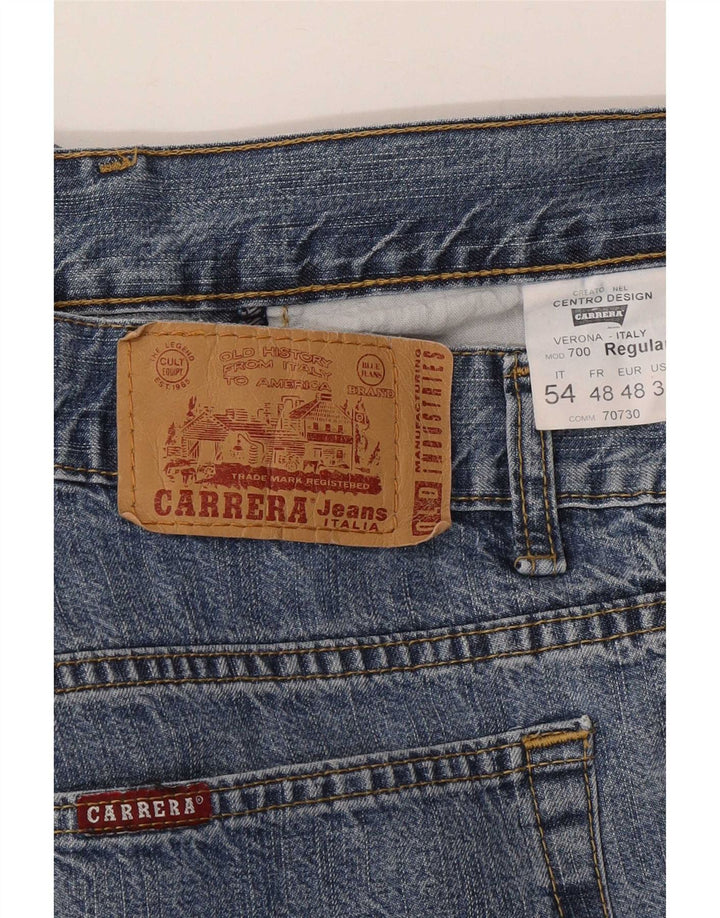 Jeans dritti regolari da uomo Carrera 700 W38 L28 cotone blu