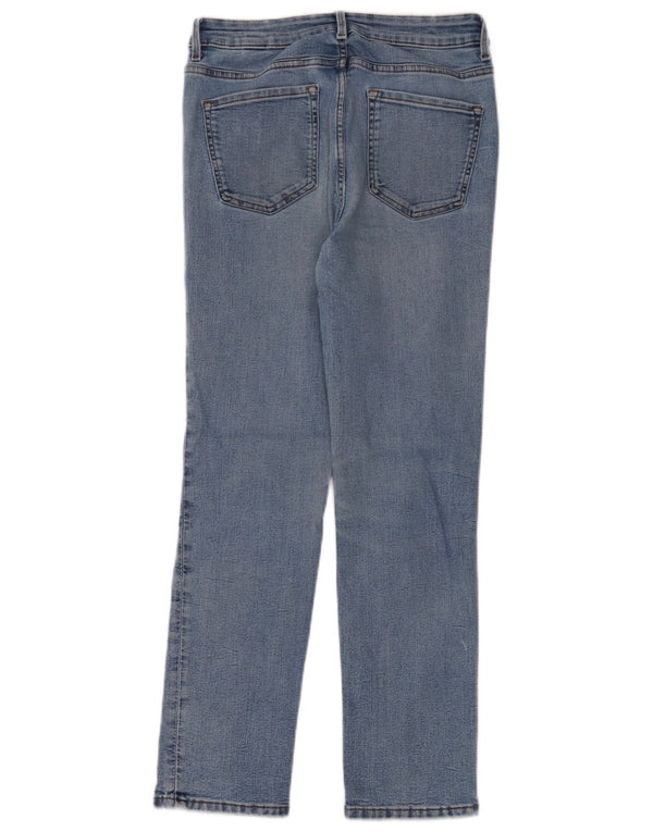 Jeans dritti Marks & Spencer da donna The Sienna UK 12 medio W30 L28 blu